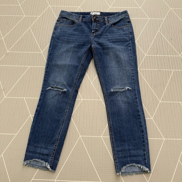 Free People Denim - Free People Jeans Size 29 Slim Skinny‎ Distressed Raw Hem